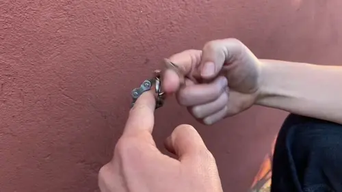 🔗 Fidget anti-stress en chaîne de vélo upcyclée ♻️ 2 mains Fidget toy chaine de vélo - long