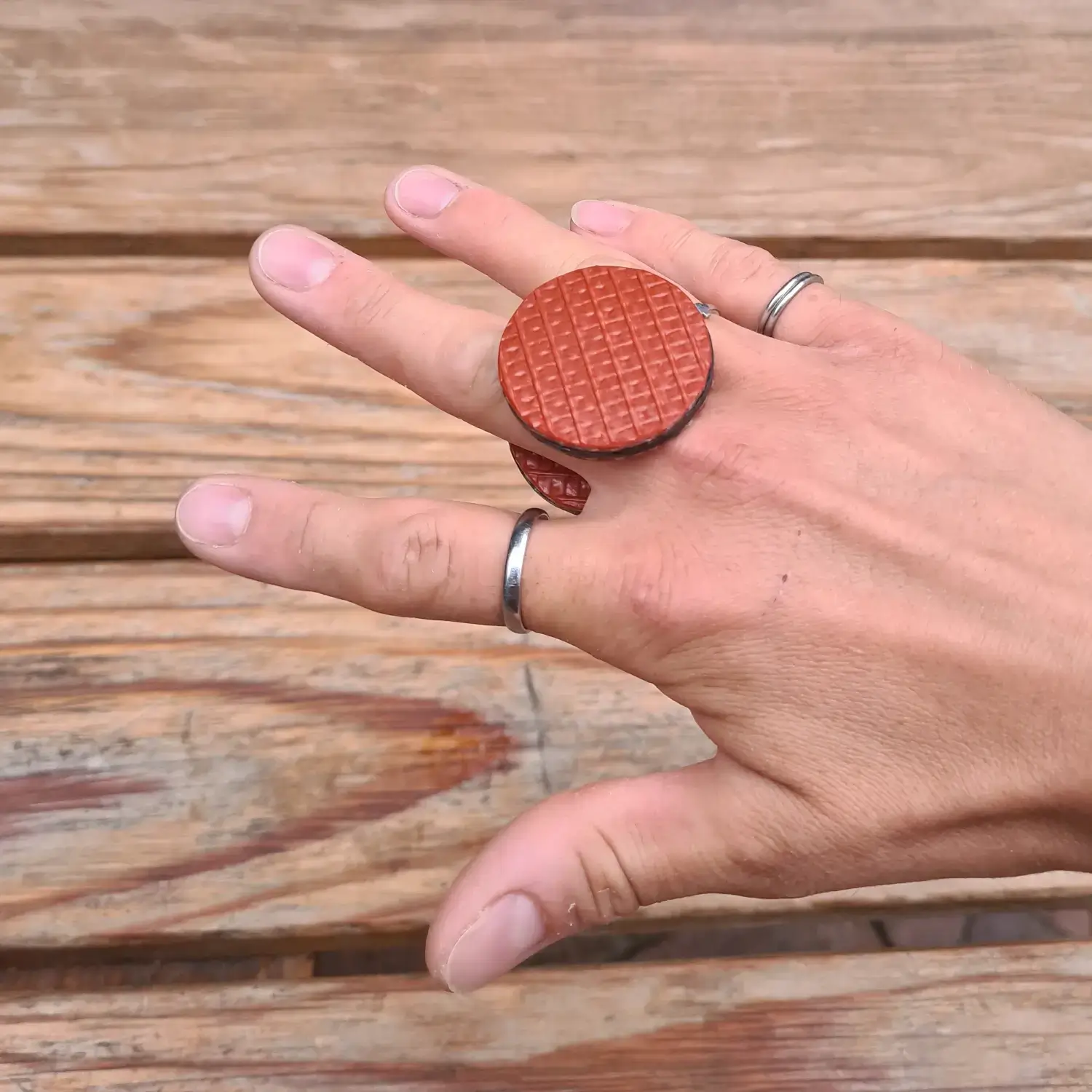🧲 Fidget toy pièces magnétiques en tuyau de pompier - "Biscuits" aimantés Fidget pièce magnétiques - en tuyau de lance à incendie et chambre à air de tracteur upcyclés