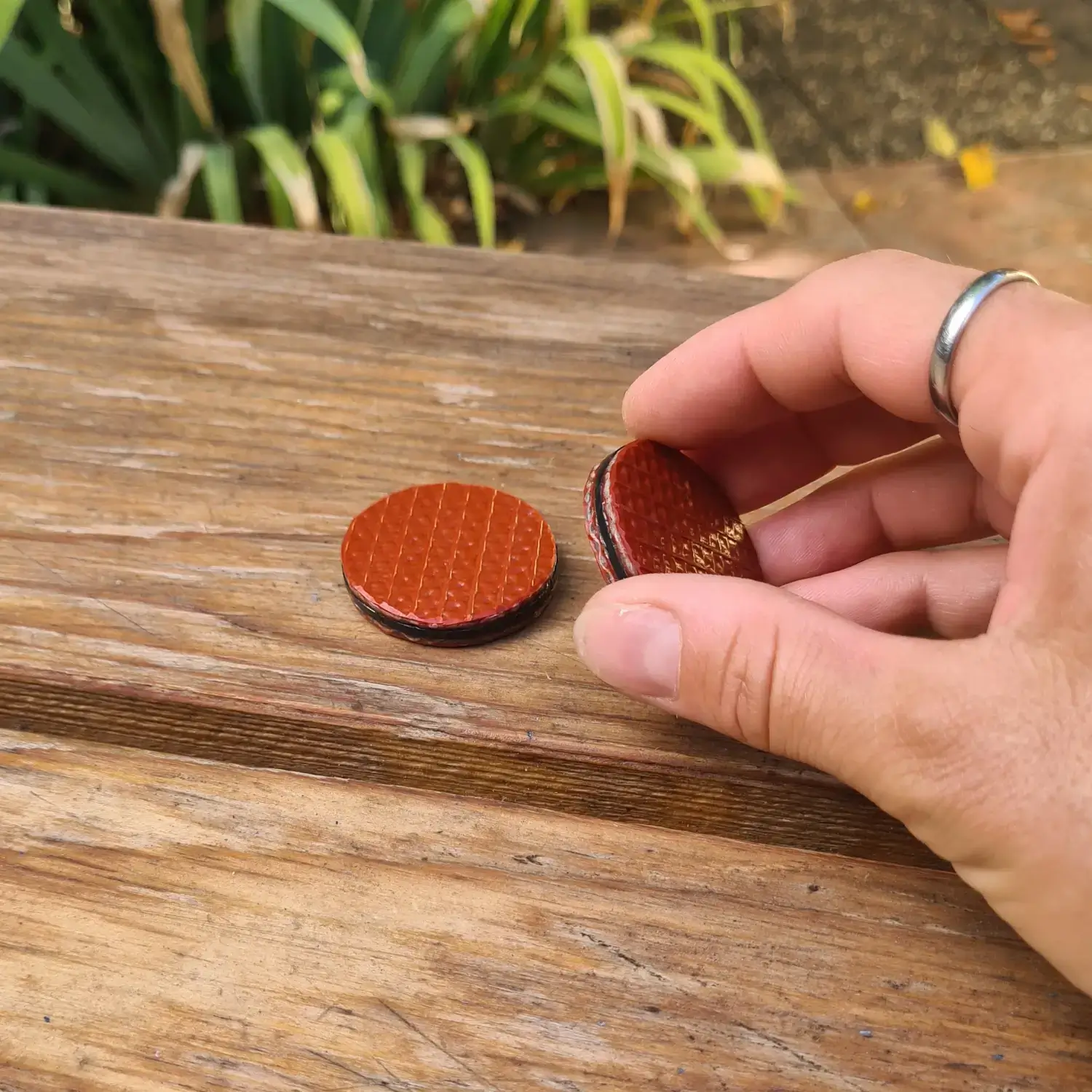 🧲 Fidget toy pièces magnétiques en tuyau de pompier - "Biscuits" aimantés Fidget pièce magnétiques - en tuyau de lance à incendie et chambre à air de tracteur upcyclés