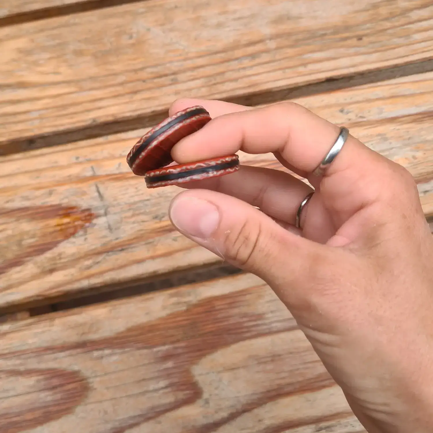 🧲 Fidget toy pièces magnétiques en tuyau de pompier - "Biscuits" aimantés Fidget pièce magnétiques - en tuyau de lance à incendie et chambre à air de tracteur upcyclés