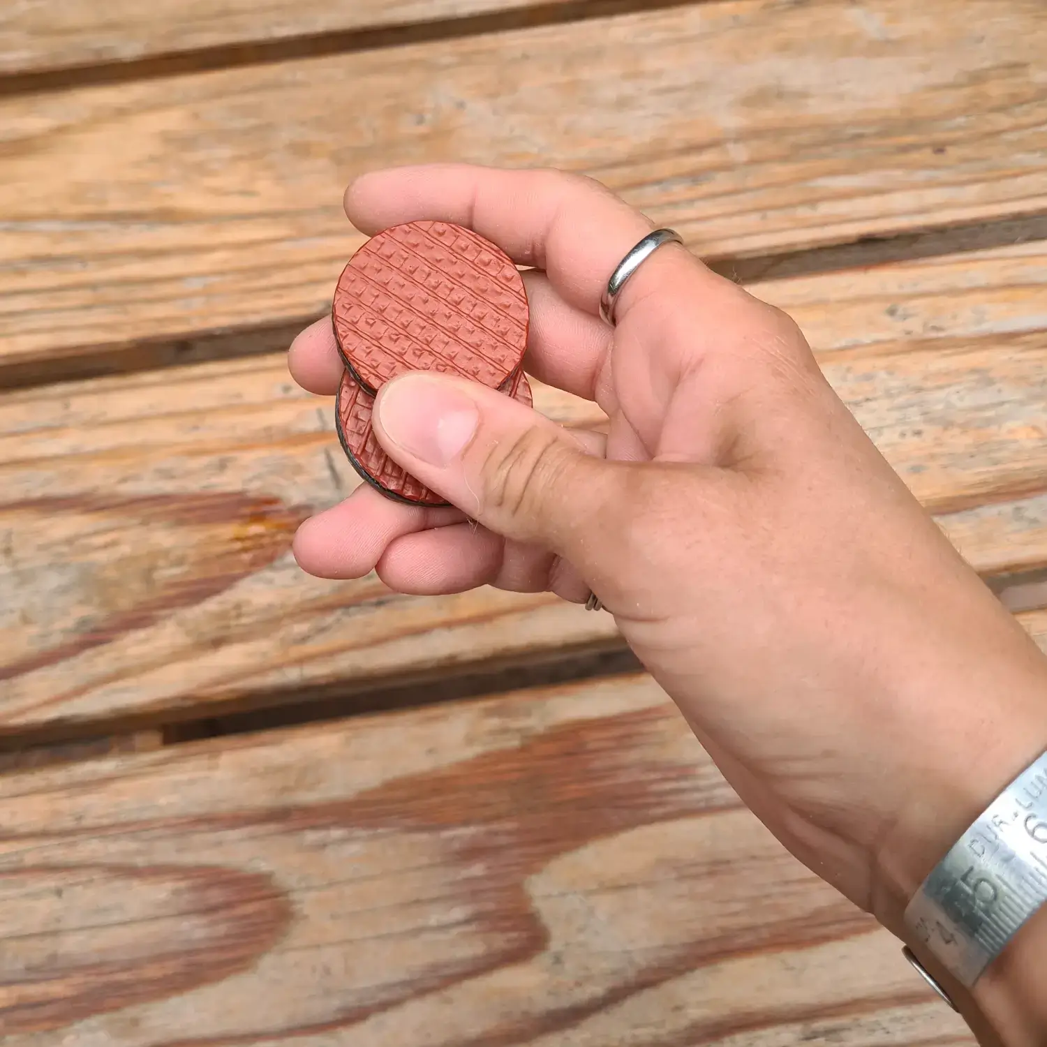 🧲 Fidget toy pièces magnétiques en tuyau de pompier - "Biscuits" aimantés Fidget pièce magnétiques - en tuyau de lance à incendie et chambre à air de tracteur upcyclés