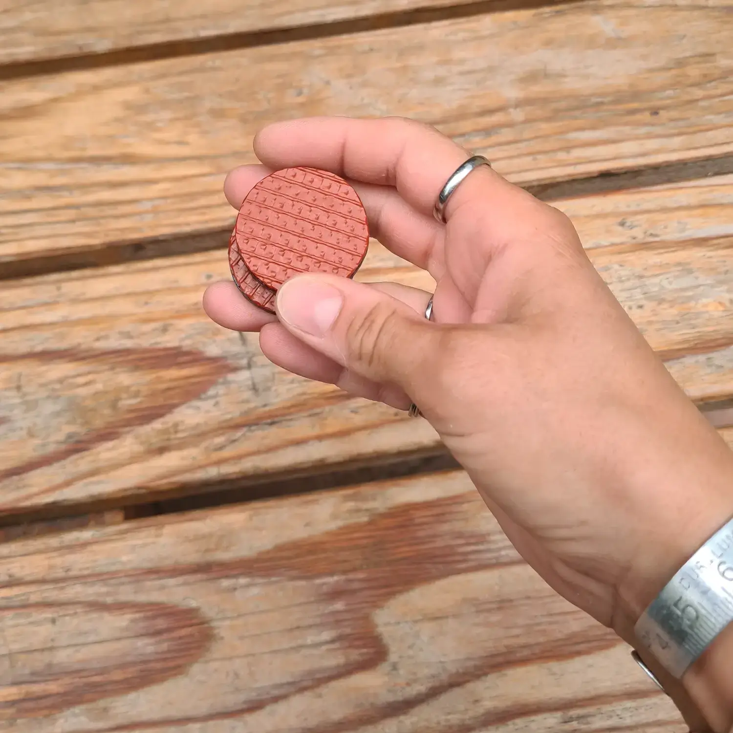 🧲 Fidget toy pièces magnétiques en tuyau de pompier - "Biscuits" aimantés Fidget pièce magnétiques - en tuyau de lance à incendie et chambre à air de tracteur upcyclés