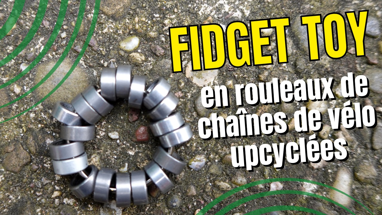 Fidget toy anneau avec petits rouleaux Fidget toy anneau/bague avec petits rouleaux de chaîne de vélo upcyclée