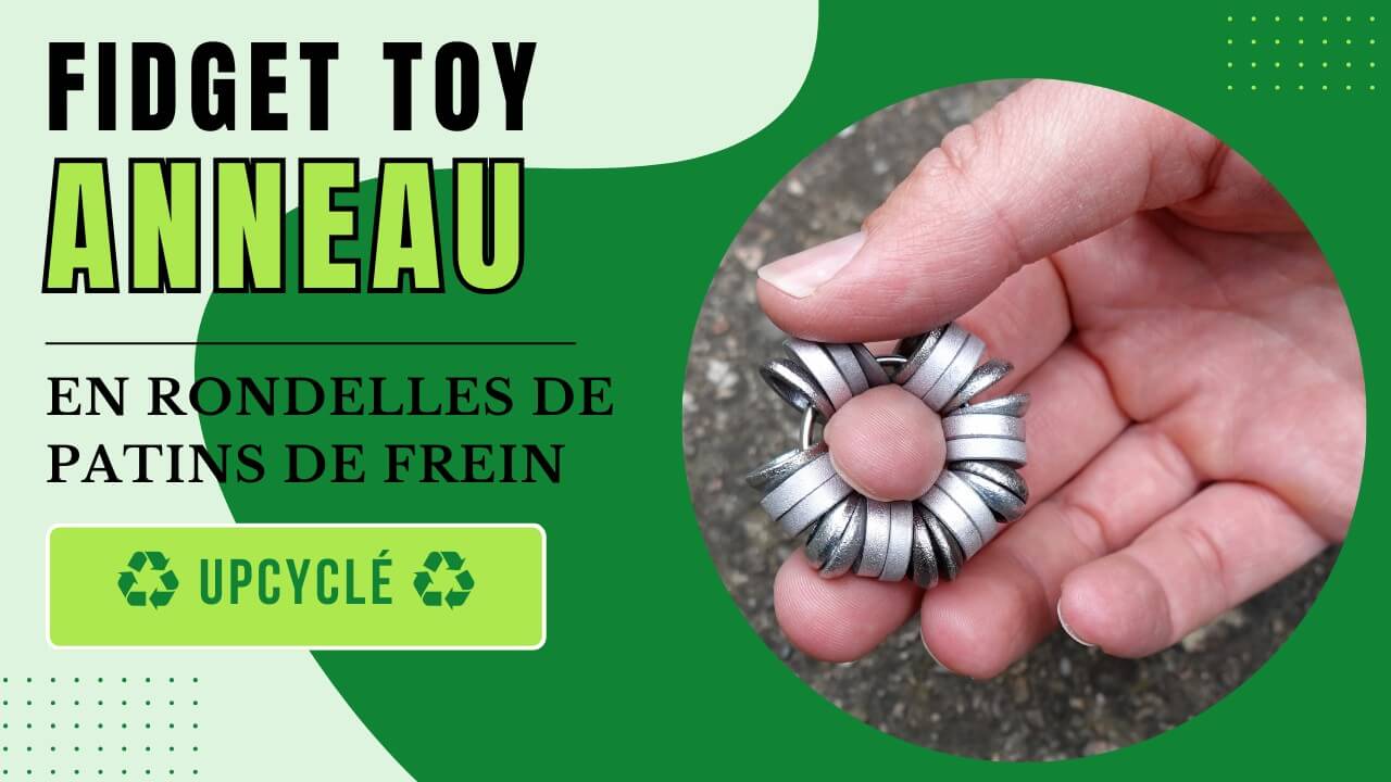 Fidget anti-stress anneau avec rondelles épaisses et larges ♻️ Fidget toy anneau/bague avec rondelles épaisses