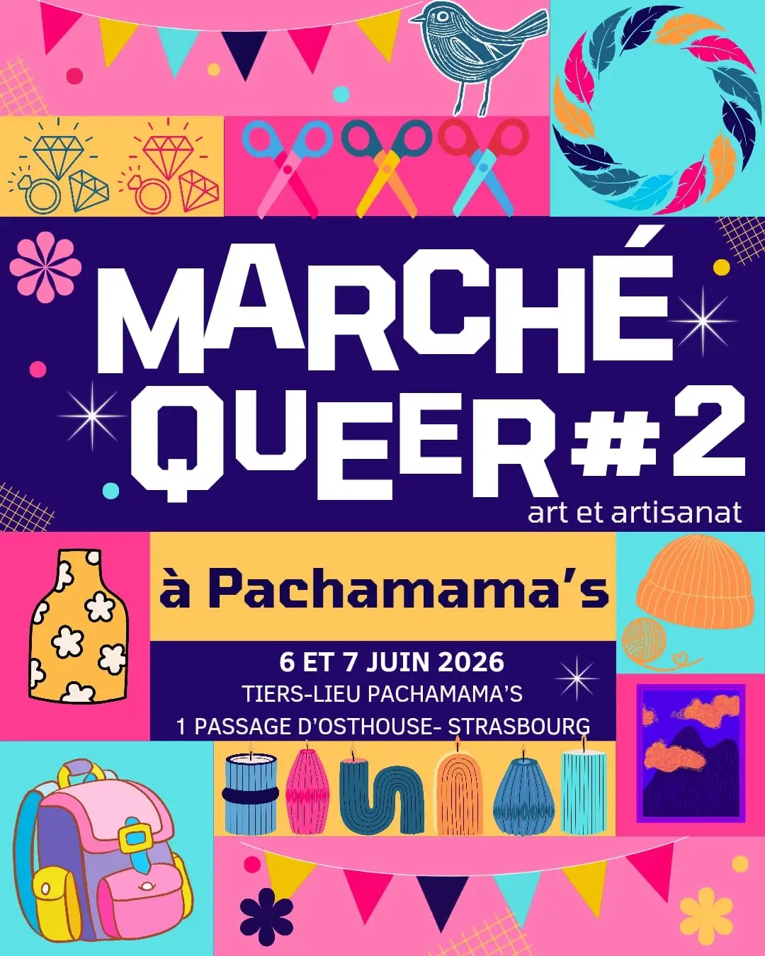 10 ans de Creative Vintage au Marché OFF Marché Queer de Pachamama's à Strasbourg