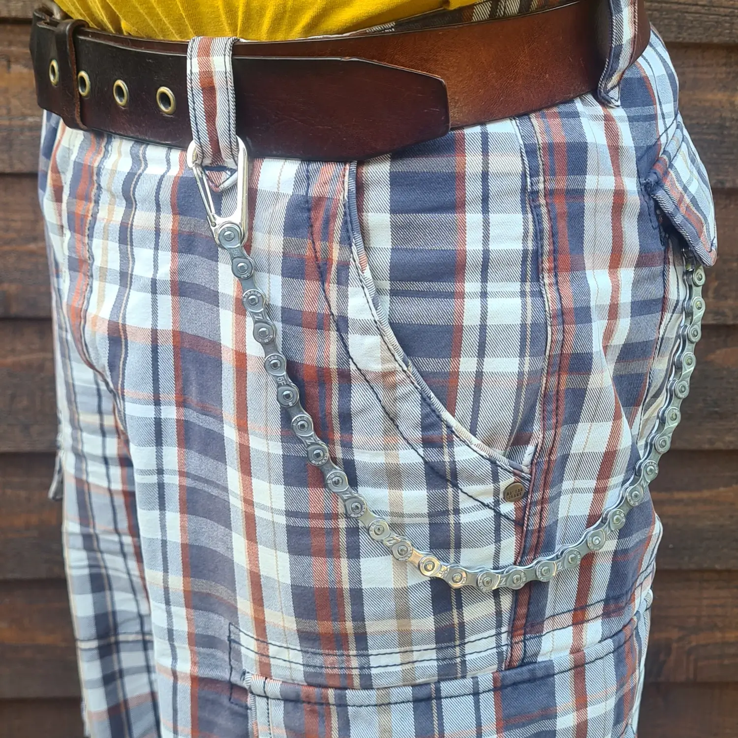 Chainette de portefeuille en chaîne de vélo – 35, 45 ou 55 cm – Portefeuille vegan en option Chainette de portefeuille en chaîne de vélo - portefeuille vegan minimaliste upcyclé en option