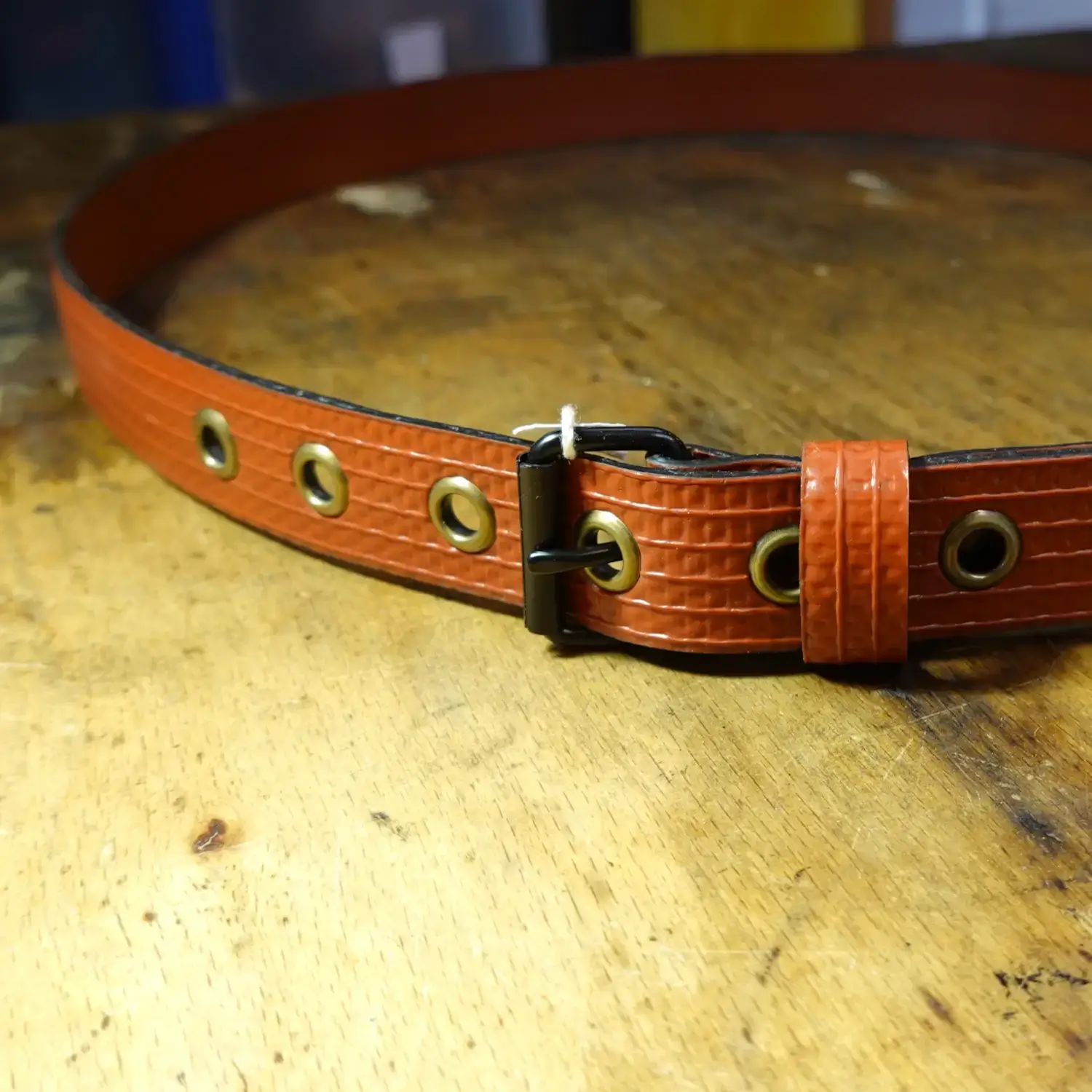 Ceintures rouges/marrons en tuyau de lance Ă incendie â Ădition limitĂ©e â»ïžđ ceinture en tuyau de lance Ă incendie - largeur 25mm - boucle noire