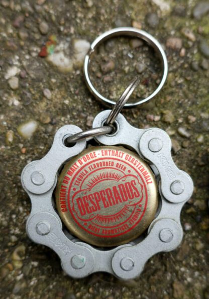 Porte-clés chaîne + capsule Desperados