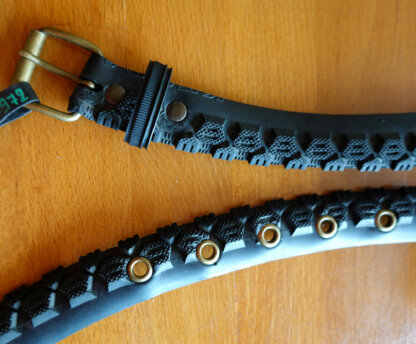 Ceinture noire en pneu de vélo upcyclé - Re-Cycle-On