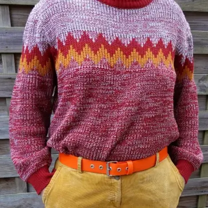 Ceinture en lance à incendie orange upcyclée