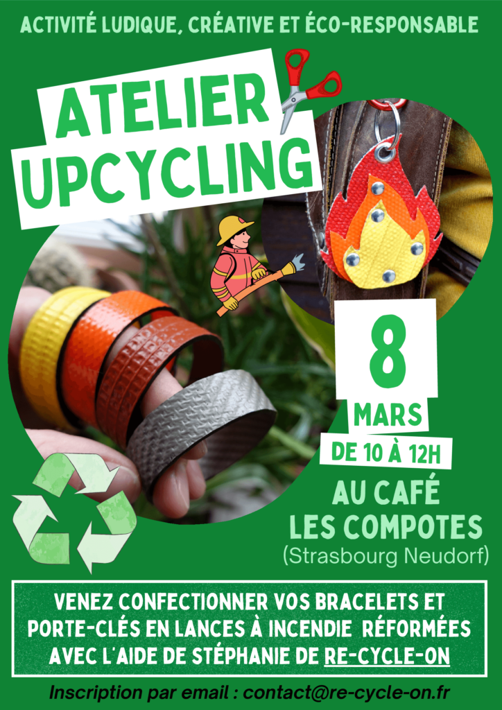 Atelier upcycling au café Les Compotes à Strasbourg Neudorf