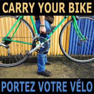 Poignée de transport pour vélo - en pneu de vélo upcyclé