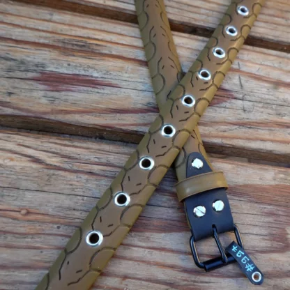 Ceinture marron en pneu de vélo upcyclé - avec insert en chambre à air de tracteur
