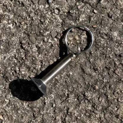 Porte-clés valve de chambre à air de vélo upcyclée - cadeau cycliste