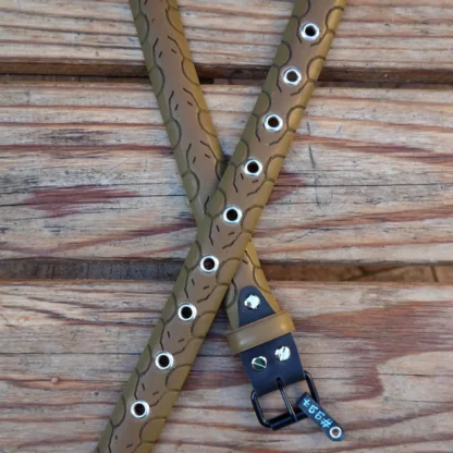 Ceinture marron en pneu de vélo upcyclé - avec insert en chambre à air de tracteur