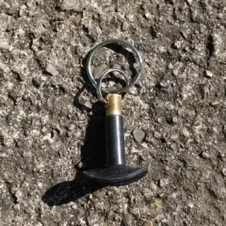 Porte-clés valve de chambre à air de vélo upcyclée - cadeau cycliste