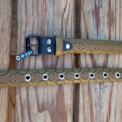 Ceinture marron en pneu de vélo upcyclé - avec insert en chambre à air de tracteur
