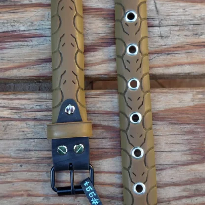 Ceinture marron en pneu de vélo upcyclé - avec insert en chambre à air de tracteur