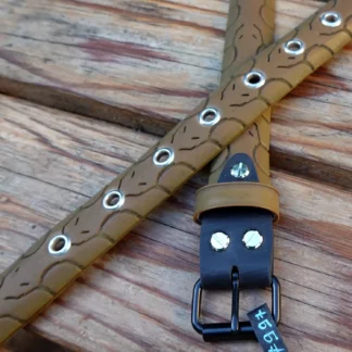 Ceinture marron en pneu de vélo upcyclé - avec insert en chambre à air de tracteur