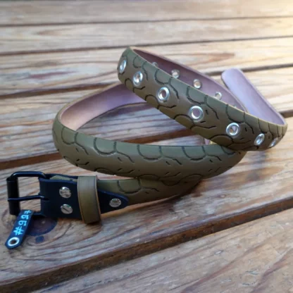 Ceinture marron en pneu de vélo upcyclé - avec insert en chambre à air de tracteur