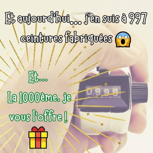 Re-Cycle-On vous fait gagner sa 1000ème ceinture en pneu de vélo upcyclé !