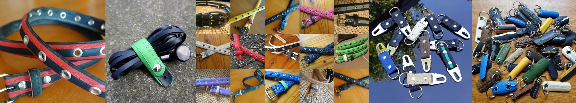 Créations en pneus de vélo upcyclés - Re-Cycle-On