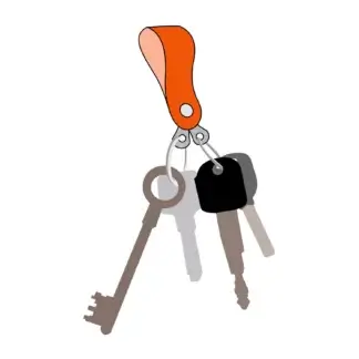 Porte-clés séparateur de trousseaux - en tuyau de lance à incendie upcyclé