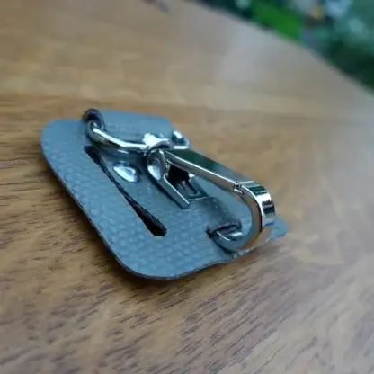 Passant porte-clés de ceinture en tuyau de lance à incendie upcyclé