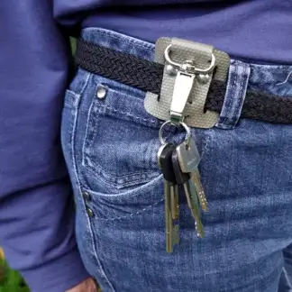 Passant porte-clés de ceinture en tuyau de lance à incendie upcyclé