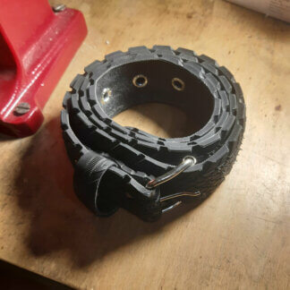 Ceinture en pneu de vélo noir upcyclé – réservée pour Frank