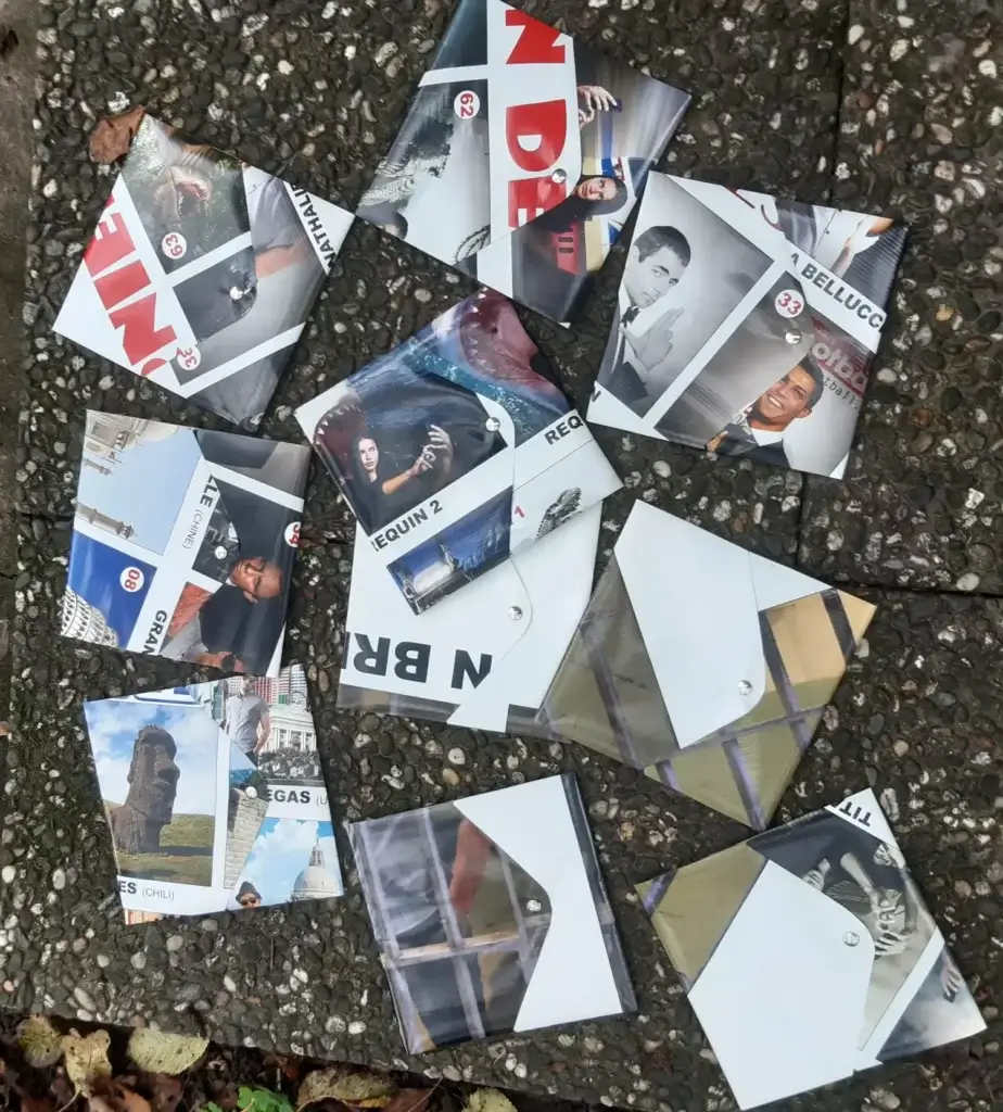 Pochette cadeau en matériau upcyclé