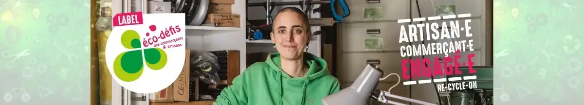 Stéphanie, avec Re-Cycle-On, a obtenu le Label Eco-Défi