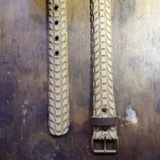 Ceinture en pneu de vélo beige - Ceinture vegan - ceinture recyclée