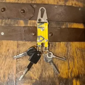 Porte-clés en tuyau de pompier - porte-clés double pour séparer les trousseaux
